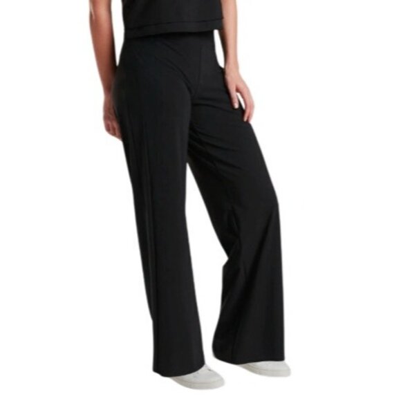 Athleta Pants - Athleta Women's Size Large Wide Leg Leggings Pant Black